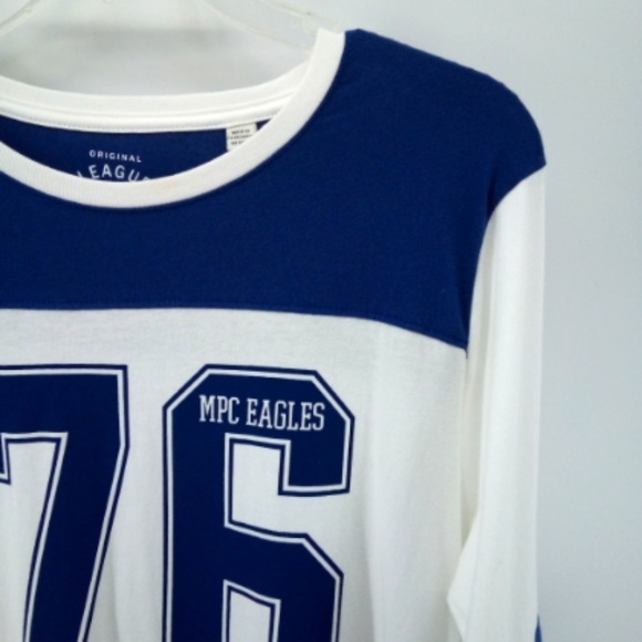 Original League Collegiate Outfitters MPC Eagles 76 Jersey Tee 100% Cotton M - Picture 9 of 9